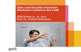 Ziele und aktueller Stand der Disclosure Initiative des IASB · PwC Bessere Kommunikation in der Rechnungslegung Thema der Agenda 2017 – 2021 des IASB 3 Fokus Verbesserungen von