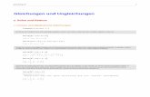 Gleichungen und Ungleichungen - IfI: Startseitegraebe/Mathematica-Buch/gleichung.pdf · diesem Fall entscheidet Mathematica selbst, welche Variablen als Parameter betrachtet werden.