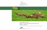 Jagdbericht des Landes Brandenburg 2016 / 2017 · 5 Der vorliegende Jagdbericht enthält die für das Jagdwesen des Lan-des Brandenburg wichtigsten Angaben zum Jagdjahr 2016/2017.
