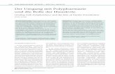 Der Umgang mit Polypharmazie und die Rolle der Hausärzte · © Deutscher Ärzteverlag | ZFA | Z Allg Med | 2018; 94 (4) Der Umgang mit Polypharmazie und die Rolle der Hausärzte