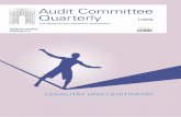 Audit Committee Quarterly · Audit Committee Quarterly I/2018 3 lich die Strukturleistungen dieser Rechtsgemeinschaft entgegen – das Friedensgebiet, das Vertragsrecht und