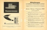 Y/ OOSICHEROO - iwk.ac.at · t/ -Freitag, 30. Jänner, 18.30 Uhr: Dr. Gustav K ü n s t I er t D,e Architektur der BrusseTer Expo 1958 • (Mit Lichtbildern) Dienstag, 3.