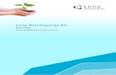Lena Beteiligungs AG · weitere Präparate im Bereich der transdermalen Anwendung (Pennsais Plus, NRI- 1002, NRI-ANA und NRI-1005), sowie zwei Medikamente im Bereich der Immun- Regulierung