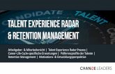 Arbeitgeber- & Mitarbeitersicht | Talent Experience Radar ... · PDF file2 Rekrutierung von Talenten Organisation der Zukunft Karriere und Lernen Employee Experience Performance Management