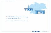 TAR Mittelspannung - Formulare · formator Schaltgruppe: Kommutierungsinduktivitäten: mH Herstellerangaben zu den netzseitigen Oberschwingungsströmen (bei höher-pulsigen Stromrichtern