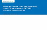 Bericht über die Solvabilität und Finanzlage (SFCR) · Bericht über die Solvabilität und Finanzlage (SFCR) RheinLand Versicherungs AG Stand: 31. Dezember 2016