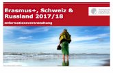 Erasmus+, Schweiz & Russland 2017/18 · Februar/März 2017 | Referat Internationale Beziehungen & Mobilität – International Relations & Mobility Müller-Alewyn Stiftung • zusätzlich