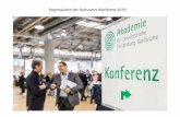 Impressionen der Karlsruher Konferenz 2019 · nedizinischen Fachangestellten Anmeldung Karlsruher Konfcr ... Konferenz 5.-6. April 2019 . al