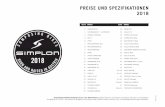 PREISE UND SPEZIFIKATIONEN 2018 - 2rad-schnabl.at · Gewicht mit Option DT Swiss Carbon PRC 1400 Spline Clincher 8,15 8,0 7,75 RAHMEN HPMC HOT MELT CARBON, Double Fusion Technologie,