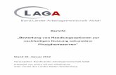 LAGA Ad-hoc Arbeitskreis „Bewertung von Handlungsoptionen ... · 2 Inhaltsverzeichnis 0 Zusammenfassung 1 Auftrag des Ad-hoc-Arbeitskreises 2 Struktur des Phosphoreinsatzes in Deutschland