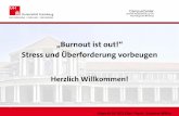 „Burnout ist out!“ - Universität Hamburg · Querab SS 2011 Christina Urbanek „Burnout ist out!“ Stress und Überforderung vorbeugen Herzlich Willkommen! Querab SS 2012 Dipl.