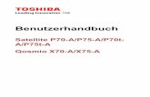 Benutzerhandbuch Qosmio X70-A/X75-A - files.voelkner.defiles.voelkner.de/...an-01-de-TOSHIBA_QOSMIO_X70_A_13E_GAMING_17_3.pdf · Kapitel 1 TOSHIBA-Informationen zu Recht, Zulassung