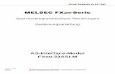 MELSEC FX2N Serie - int76.ru · MELSEC FX2N-Serie Speicherprogrammierbare Steuerungen Bedienungsanleitung AS-Interface-Modul FX2N-32ASI-M MITSUBISHI ELECTRIC Art.-Nr.: 141814 030318