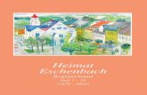 Heimat Eschenbach · Heimat Eschenbach Registerband Heft 1 - 24 (1978 - 2001) Zusammengestellt von Albert Furtner, Eschenbach Herausgegeben vom Heimatverein Eschenbach e. V.