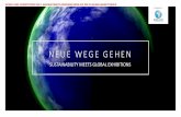 NEUE WEGE GEHEN - global-fairs.de · Building Telematics, TH Wildau PAUSE | Nachhaltiges Catering 14 • Nachhaltigkeit im Messewesen - Bestandsaufnahme und Ausblick Jan Kalbfleisch,