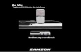 Tragbares USB Mikrofon für Aufnahmenfiles.voelkner.de/...an-01-de-SAMSON_GO_MIC_USB_KONDENSATOR_MIKROFO… · 6 Go Mic Features • Kompaktes Studiokondensatormikrofon mit zwei Richtcharakteristiken