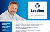 Leading - Führungsprogramm 2017 fileY-Leadership-Konzept: Die Wissensbasis mit Modulen Die Kompetenz- und Themenfelder, die wir in diesem Programm behandeln, bestimmen Sie durch Ihren