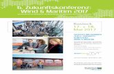 6. Zukunftskonferenz: Wind & Maritim 2017 file6. Zukunftskonferenz: Wind & Maritim 2017 Rostock 17. + 18. Mai 2017  HERZLICH WILLKOMMEN ZUR 6. ZUKUNFTS- KONFERENZ: WIND & MARITIM