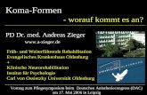 Koma-Formen - a-zieger.dea-zieger.de/Dateien/Vortraege/FolienLeipzigDAC2006.pdf · Koma-Formen - worauf kommt es an? PD Dr. med. Andreas Zieger Früh- und Weiterführende Rehabilitation