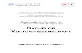 KV WS08 031008 - Universit£¤t Koblenz Landau Kommentiertes Veranstaltungsverzeichnis BA Kulturwissenschaft