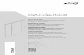 HAWA-Purolino-PLUS 80 - quadralino.com fileHAWA-Purolino-PLUS 80 Planung und Montage Beschlag für Ganzglasschiebetüren (ESG/VSG) mit verdeckter Aufhängung bis 80 kg Türgewicht.