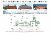 GN KW50 2014 - Wiesenbach Online€¦ · gemeindenahrihten amtsblatt der gemeinden bammental, wiesenbach und gaiberg wiesenbach b ammental g aiberg 53. jahrgang 12. dezember 2014