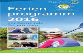 LANDKREIS REGENSBURG E.V. programm - tegernheim.de · Handy: l E-Mail: daniela.liebl@vj-regensburg.de Sie können das Ferienprogramm auch auf der Homepage Ihrer Heimatgemeinde einsehen: