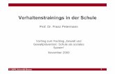 Verhaltenstrainings in der Schule - Zentrum für Klinische ... · II. Familiäre Faktoren Quelle: Petermann & Koglin (2005) ... training im Kindergarten (Koglin & Petermann, 2006)