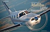 PILOT-REPORT Malibu- Piper PA-46R-350T Malibu Matrix Light · knapp 100 Liter Avgas. Mit der Leistungsein-stellung Best Economy (57 Prozent Power/25 inch Hg) kann man damit etwa eine