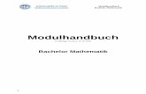 Modulhandbuch - mi.uni-koeln.de · Modulhandbuch Bachelor Mathematik 7 Universität zu Köln Mathematisches Institut Modul Lineare Algebra I & II Struktur Veranstaltung Leistungspunkte