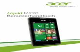UM Liquid M220 DE v1 · 4 - Einrichtung EINRICHTUNG Auspacken des Smartphones. Das Acer Smartphone wird in einem Karton geliefert. Öffnen Sie den Karton vorsichtig und nehmen Sie