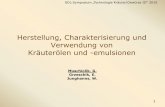 Herstellung, Charakterisierung und Verwendung von ... u a GDL Krauter Nuthetal 2010.pdf · GDL-Symposium „Technologie Kräuter/Gewürze III“ 2010 1 Herstellung, Charakterisierung