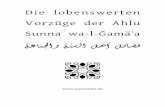Die Lobenswerten Vorzüge der Ahlu Sunna - Islam im Herzenislamimherzen.de/wp-content/uploads/2016/11/ahlusunna.pdf · Die lobenswerten Vorzüge der Ahlu Sunna wa-l-Ğamāʿa óÈbá§aì@óå