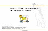 Einsatz von COSIMA PI-Mod mit SAP-Schnittstelle · Die Filter sollten über eine Schnittstelle zu SAP auftragsspezifisch beliefert werden. Während des Projekts ergab sich eine Erweiterung