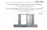 G.U-SECURY Automatic mit A-Öffner - maderboeck.atmaderboeck.at/sites/default/files/securyautomatic.pdf · 3 1 Information Die Montage – und Bedienungsanleitung enthält wichtige