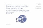 edifact@freemind-it.de £“bergabeformates ... DESADV CSV...¢  Free Mind IT GmbH Free Mind IT GmbH Dokumentation