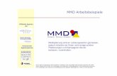 MMD Arbeitsbeispiele · Die in dieser Präsentation dokumentierten Gedanken und Vorschläge sind geistiges Eigentum der MMD MeschMedia DirectGmbhund unterliegen den geltenden Urhebergesetzten.
