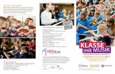 KLASSE mit MUSIK 2017 - mk.niedersachsen.de · Niedersachsen ist Musikklassen-Land. Es gibt in vielen nie-dersächsischen Schulen ganz unterschiedliche Musikklassen-Konzepte. Das