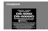 DIGITAL VOICE REKORDER DS-5000 DS-5000iD - olympus.de · SDHC und microSDHC sind Warenzeichen der SD Card Association. Andere hier genannte Produkt- und Markennamen sind u.U. Warenzeichen