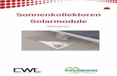 Sonnenkollektoren Solarmodule - ravawool.comravawool.com/wp-content/uploads/2019/03/CWL0166-2-DE.pdf · Zur Montage mit M10-Flachrundschraube mit EPDM Schraubensatz 410132P verwenden.