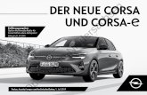 Der neue CorsA unD CorsA- - opel-niedersachsen.de · Der neue Corsa und Corsa-e – Serienausstattung – 3 Design Polster und Sitze: – Stoffpolster – Komfort-Fahrersitz, 6-fach