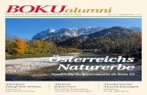BOKUalumni · Das Magazin des Alumniverbandes der BOKU Wien BOKUalumni Nr. 03 / September 2012 Österreichs Naturerbe Vorstellung der Nationalparks ab Seite 22 Akademische