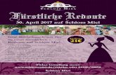 S C H L O S S R Fürstliche Redoute - schlossmiel.de · 30. April 2017 auf Schloss Miel Graf Belderbusch lädt ein zu einer fürstlichen Redoute auf Schloss Miel. • 15:30 h Empfang