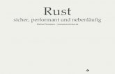 Rust - ntecs.de fileKönnen C++ nicht ersetzen! C++ bisher einzigste Wahl bei Performance-sensitiven, reaktiven Anwendungen