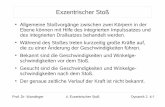 Exzentrischer Stoß - wandinger.userweb.mwn.dewandinger.userweb.mwn.de/LA_Dynamik_2/v4.pdf · Prof. Dr. Wandinger 4. Exzentrischer Stoß Dynamik 2 4-1 Exzentrischer Stoß Allgemeine
