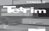 WOHNEN - huelsta.com · 4 D 1. 2019 Wohnen: TETRIM Programmeinführung 3 4 Kennzeichnungen an den Typenlistenzeichnungen / Montagehinweise für Hängeelemente Der Großteil der Möbel