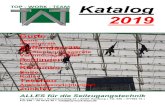 Katalog 2019 · Positionierungsgeräte top Katalog 2019 ALLES für die Seilzugangstechnik -work team ⚫ Kulemannstieg 27 ⚫ 22457 Hamburg ⚫ Tel. 040 –577092 10⚫