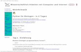 Wissenschaftlich Arbeiten mit Computer und Internet ... fileZMBP - Computer- Bioinformatik - Python - Einführung 22.10.2015 15:11:00]