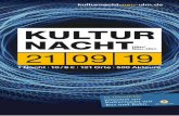 Kultur entdecken.  · ON TOUR ab S.14 1 Linie1 2 Ulmer Spatz 3 Radio 7 Bandbus ZENTRUM ab S.16 4 Ulmer Münster 5 Münsterplatz 6 Stadthaus Ulm 7 Café Stadthaus 8 Service Center