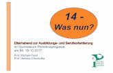 EA 14-Was nun 2017-18 - BG/BRG Pichelmayergasse · ®KKM –Kunst, Kultur und Medien: Deutsch, Musik, Bildnerische Erziehung ®WSP –Wirtschafts-und Sozialpraktikum: Geschichte und